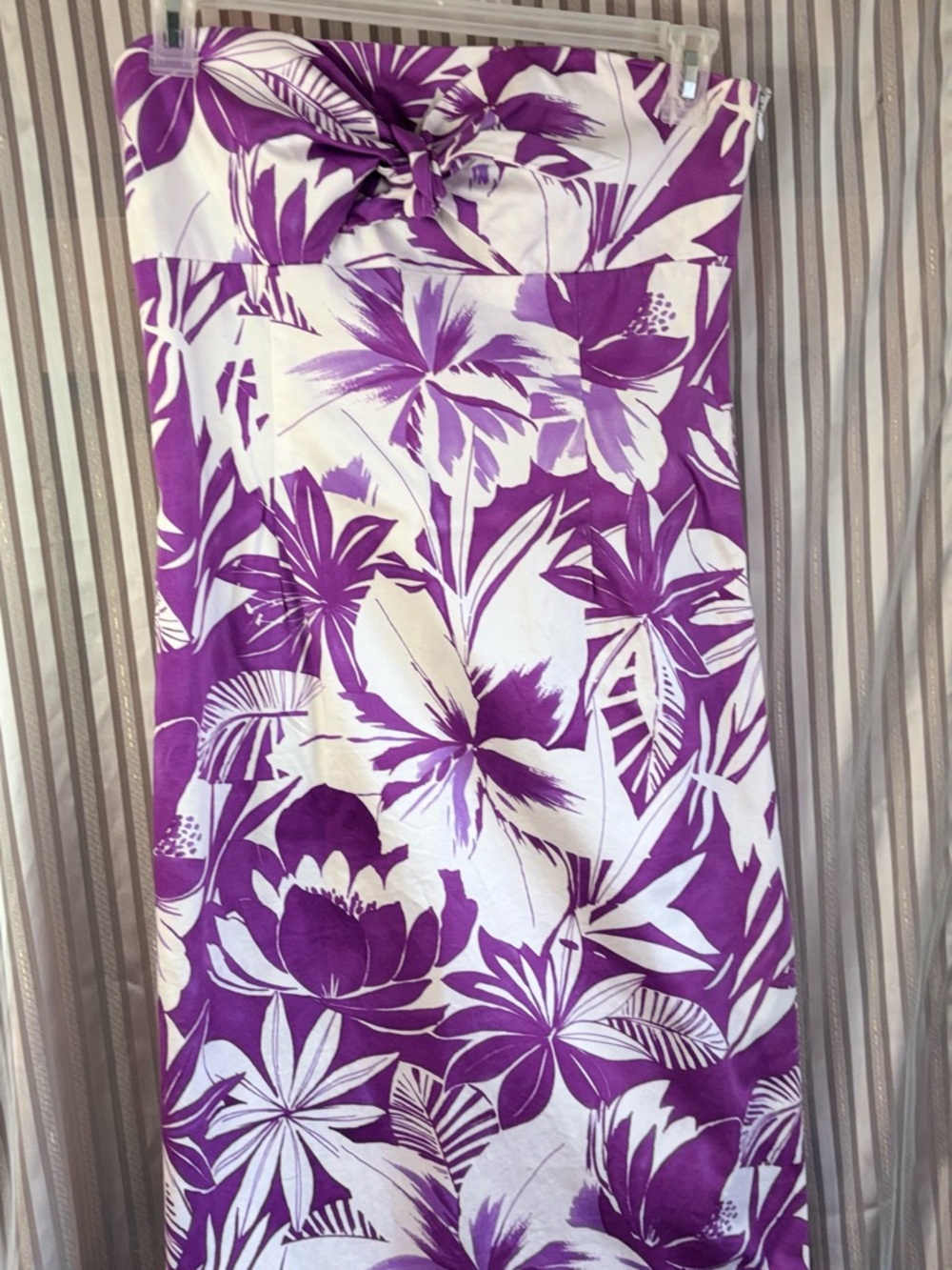 Willi Smith Tropical Floral Strapless Dress